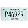 Image 1 : #1152 INDIANA SEMI APP P46929 LICENSE PLATE