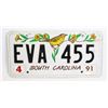 Image 1 : #1153 SOUTH CAROLINA EVA 455 1991 LICENSE