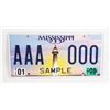 Image 1 : #1158 MISSISSIPPI SAMPLE AAA 000 2008 LICENSE