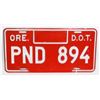 Image 1 : #1188 OREGON D.O.T. PND 894 LICENSE PLATE