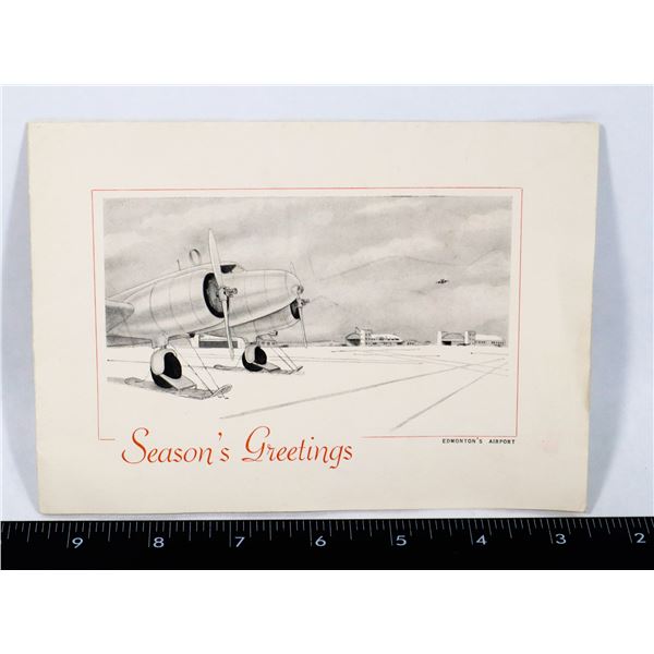 #1224 VINTAGE EDMONTON CHRISTMAS CARD