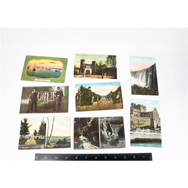 #1233 LOT OF 8 ASSORTED ANTIQUE POSTCARDS