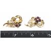 Image 1 : #1270 VINTAGE COSTUME JEWELRY EARING SET MID