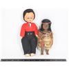 Image 1 : #1306 MID CENTURY LOT OF 2 DOLLS NATIVE