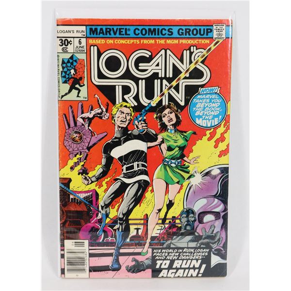 #1759 MARVEL COMICS LOGAN'S RUN #6 1977