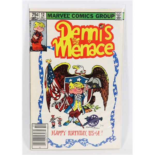 #1762 MARVEL COMICS DENNIS THE MENACE #12 1982