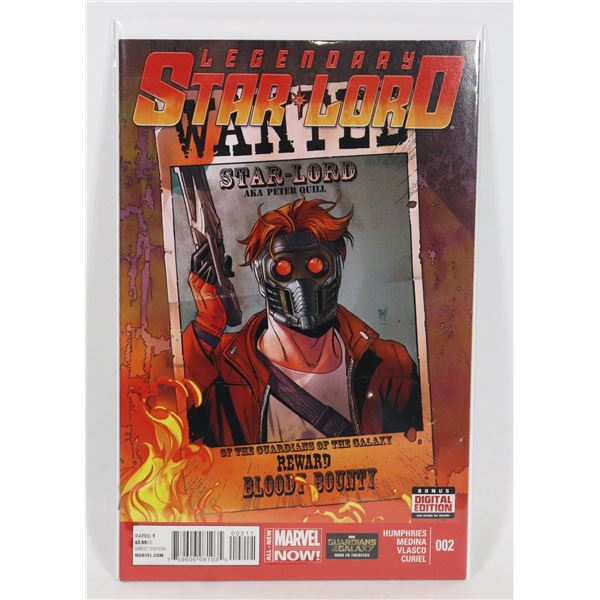 #1769  MARVEL COMICS LEGENDARY STAR LORD #2 2014