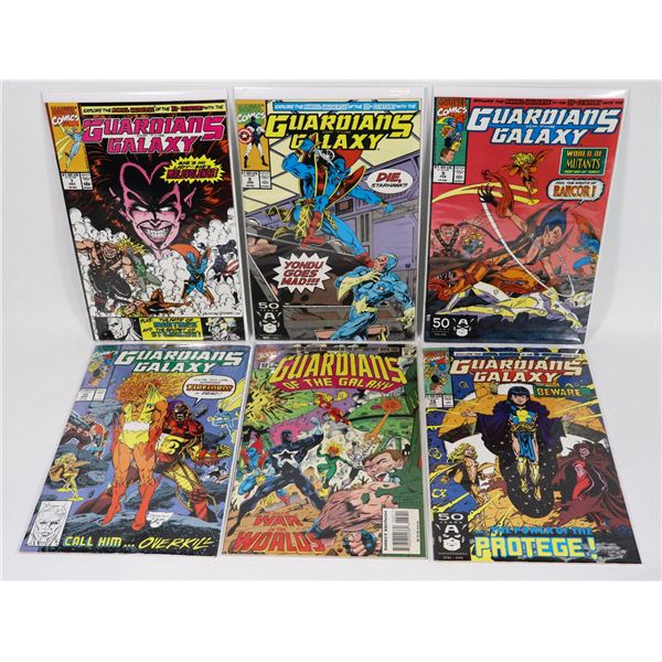 #1772 LOT OF6 MARVEL COMICS GUARDIANS OF THE