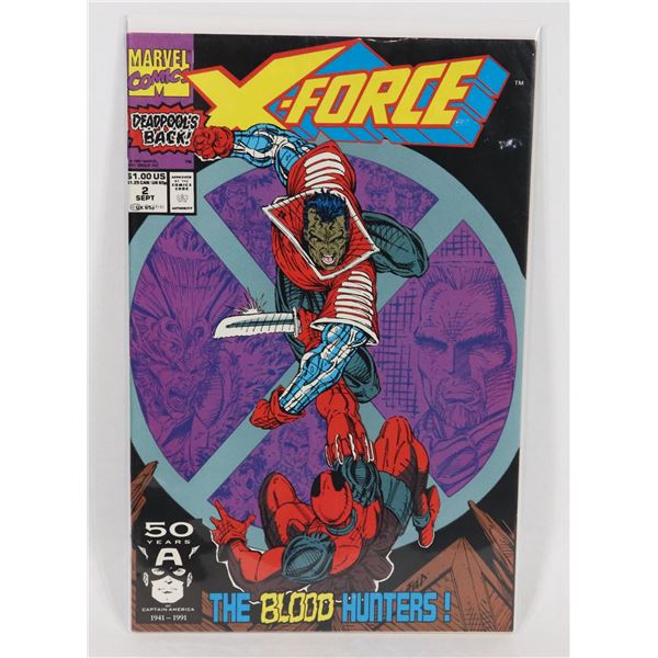 #1779 MARVEL X-FORCE #2 1991 2ND APP DEADPOOL