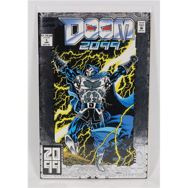 #1782 MARVEL COMICS DOOM 2099 #1 1993 FOIL COVER