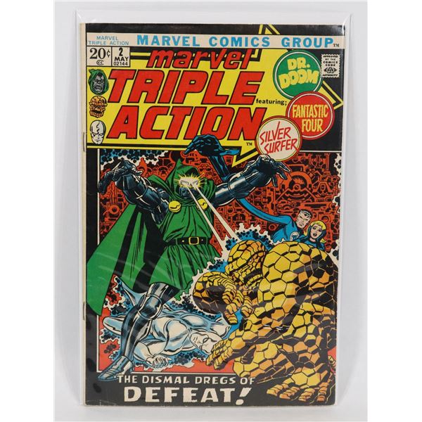 #1783 MARVEL COMICS MARVEL TRIPLE ACTION #2 1972