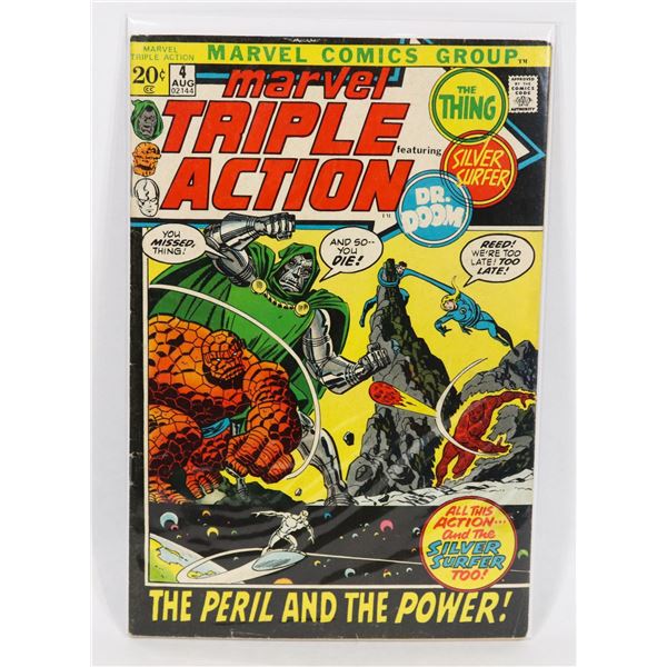 #1784 MARVEL COMICS MARVEL TRIPLE ACTION #4 1972