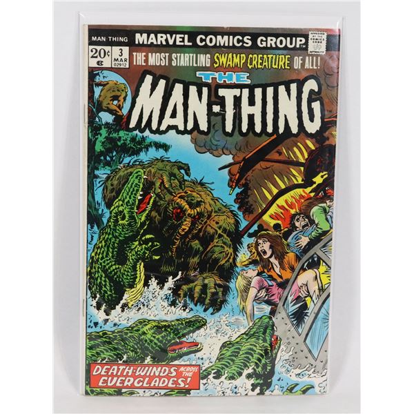 #1795 MARVEL COMICS MAN-THING #3 1973 1ST APP