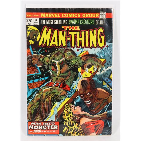 #1798 MARVEL COMICS  THE MAN-THING #8 1974