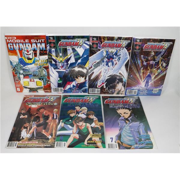 #2130 LOT OF 7 VIZ COMICS MOBILE SUIT GUNDAM