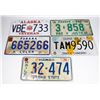 Image 1 : LOT OF 5 U.S. LICENSE PLATE