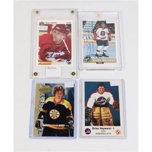 LOT OF 4 HOCKEY CARDS