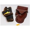 Image 1 : LEATHER POLICE CUFF CONTAINER AND LEATHER HOLSTER