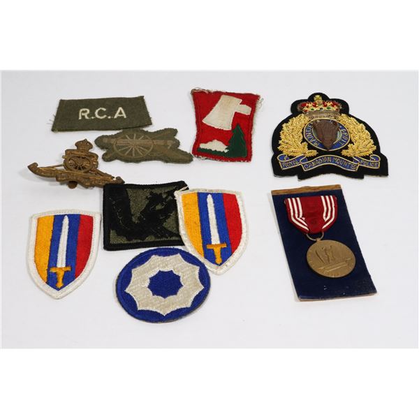 LOT OF VINTAGE AMERICAN AND CANADIAN INSIGNIAS