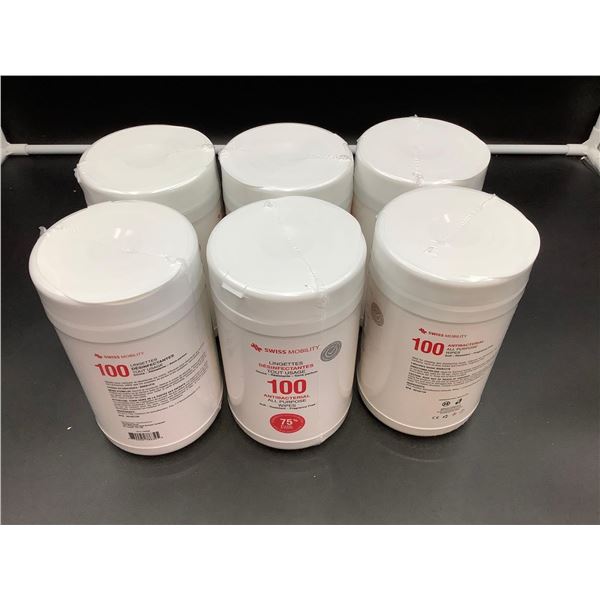 Swiss Mobility Antibacterial All Purpose Wipes (6 x 100)