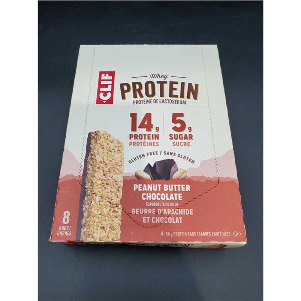 Clif Whey Protein Bars-Peanut Butter Chocolate (8 x 56g)
