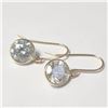 Image 2 : 10K Yellow Gold Moissanite(2.3ct) Earrings (~Size )(Ring is resizable for $40) (~length inches), Mad