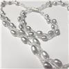 Image 2 : Fresh Water Pearl Bracelet And Necklace Set (~Size )(Ring is resizable for $40) (~length inches), Su