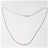 Image 1 : 14K White Gold 0.9G 16" Necklace (~Size )(Ring is resizable for $40) (~length MUSTinches), Suggested