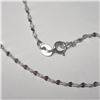 Image 3 : 14K White Gold 0.9G 16" Necklace (~Size )(Ring is resizable for $40) (~length MUSTinches), Suggested