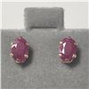 Image 1 : 10K Yellow Gold Ruby(0.6ct) Earrings (~Size )(Ring is resizable for $40) (~length inches), Made in C