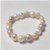 Image 1 : Fresh Water Pearl Flexible Bracelet (~Size )(Ring is resizable for $40) (~length inches), Suggested 