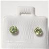 Image 1 : 14K Yellow Gold Peridot(0.58ct) Earrings (~Size )(Ring is resizable for $40) (~length inches), Made 