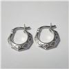 Image 1 : Silver Hoop Earrings (~Size )(Ring is resizable for $40) (~length inches), Suggested Retail Value $4
