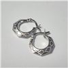 Image 2 : Silver Hoop Earrings (~Size )(Ring is resizable for $40) (~length inches), Suggested Retail Value $4