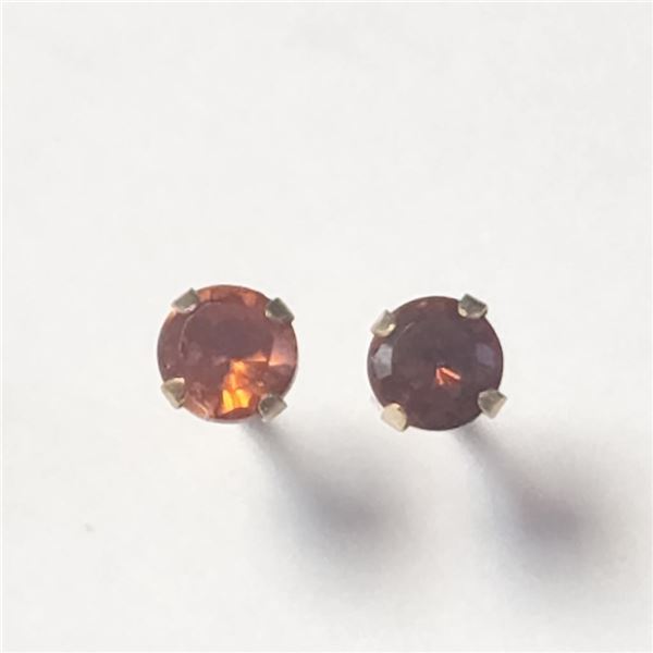 10K Yellow Gold Cubic Zirconia Earrings (~Size )(Ring is resizable for $40) (~length inches), Sugges