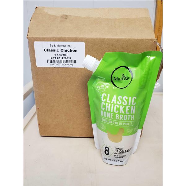 Bo & Marrow Inc. Classic Chicken Bone Broth 6 x 591ml