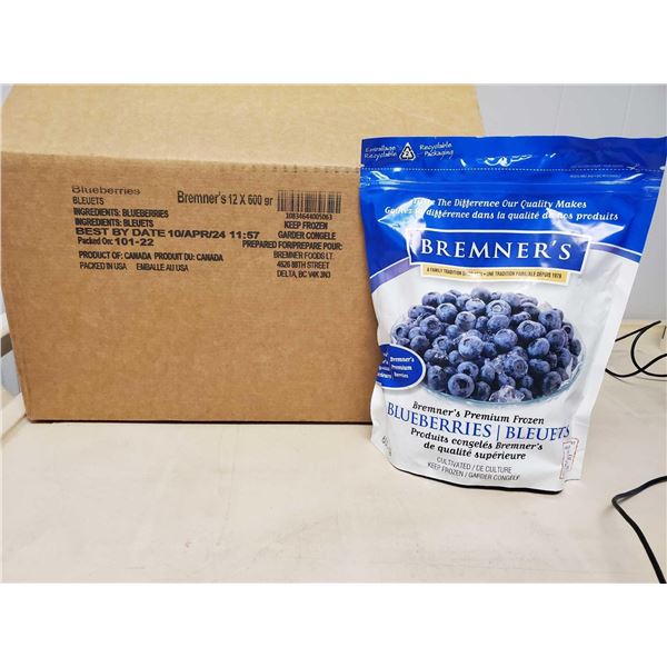 Bremner's Frozen Blueberries 12 x 600gr