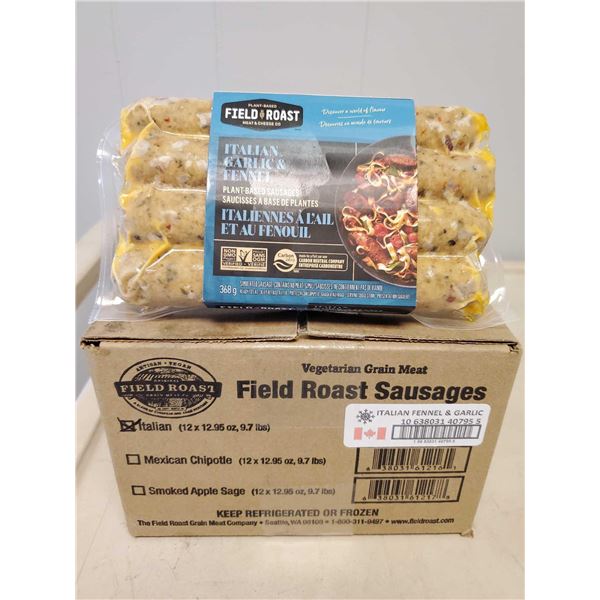Field Roast Sausages, Italian Fennel & Garlic 12 x 12.95oz