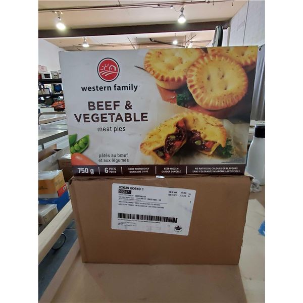 Western Family Beef & Vegetable Meat Pies 8 x 750g