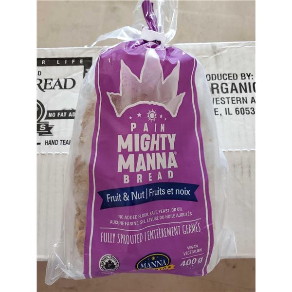Manna Organics Mighty Manna Bread Case lot of 4 x 400g