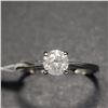 Image 1 : 14K White Gold Diamond (0.52Ct,I1,H) Ring (~Size 7)( (~weight 1.78g), Made in Canada, Appraised Reta