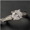 Image 2 : 14K White Gold Diamond (1.05Ct,I1,H) Diamond (0.45Ct,Si1-2,G-H) Ring (~Size 6.5)) (~weight 3.95g), M