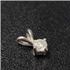 Image 3 : 14K White Gold Diamond (0.15Ct,I2,H) Pendant ( (~weight 0.29g), Appraised Retail $1000