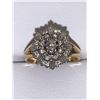 Image 2 : ESTATE ASSET - Ladies Vintage 14K Gold Diamond Cluster Top Ring ( approx 1.0 carat of brilliant cut 