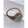 Image 3 : ESTATE ASSET - Ladies Vintage 14K Gold Diamond Cluster Top Ring ( approx 1.0 carat of brilliant cut 