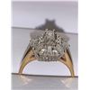 Image 6 : ESTATE ASSET - Ladies Vintage 14K Gold Diamond Cluster Top Ring ( approx 1.0 carat of brilliant cut 