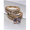 Image 4 : Ladies Double wedding set with 1.4 Carat Brilliant Cut Solitaire ring & Matching Band size 7