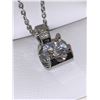 Image 2 : Floating .85 Carat Solitaire Pendant with Chain