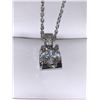 Image 3 : Floating .85 Carat Solitaire Pendant with Chain