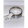 Image 2 : Gents Silver titanium Bevel Edge Band size 10 new
